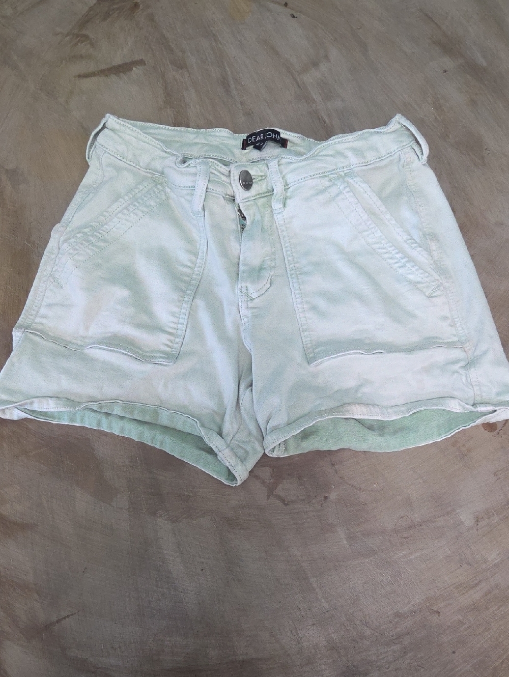 Dear John Mint Green High-Waist Casual Shorts